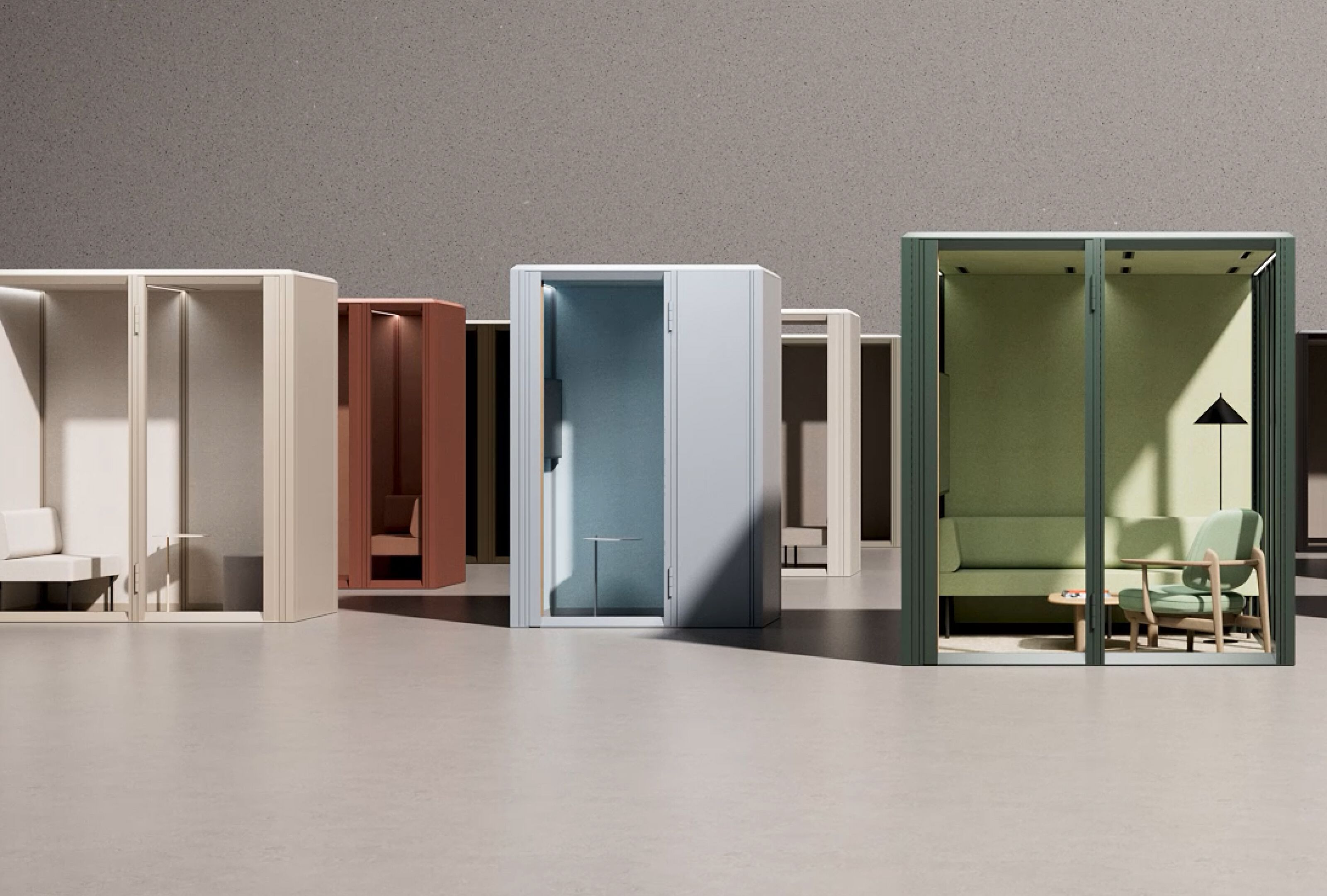 Многосторонняя акустическая офисная кабина Mute Modular ARCH-00003692 - Вид №1