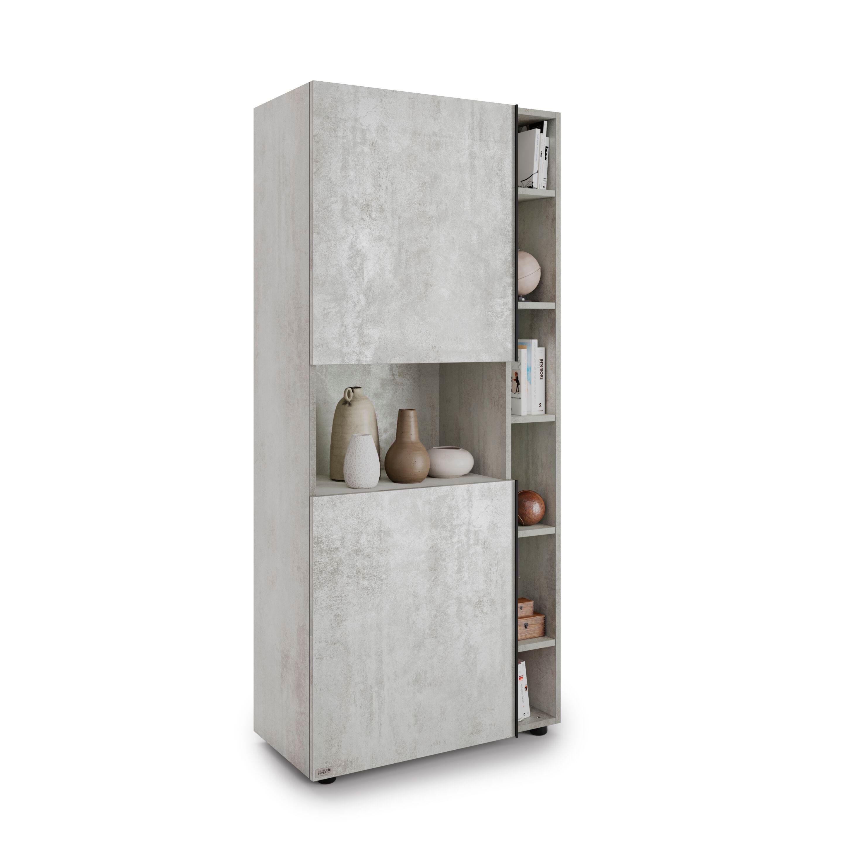 Настенный книжный шкаф из меламинированного материала Mobili Fiver ROMINA ARCH-00138664 - Вид №7