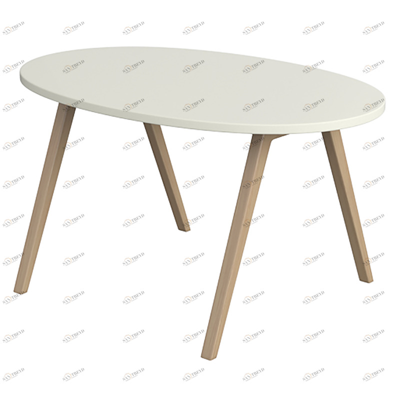 Столик детский молочный Classic ELLIPSE ELLIPSE CLASSIC 257798 Белый;бежевый Santreyd 