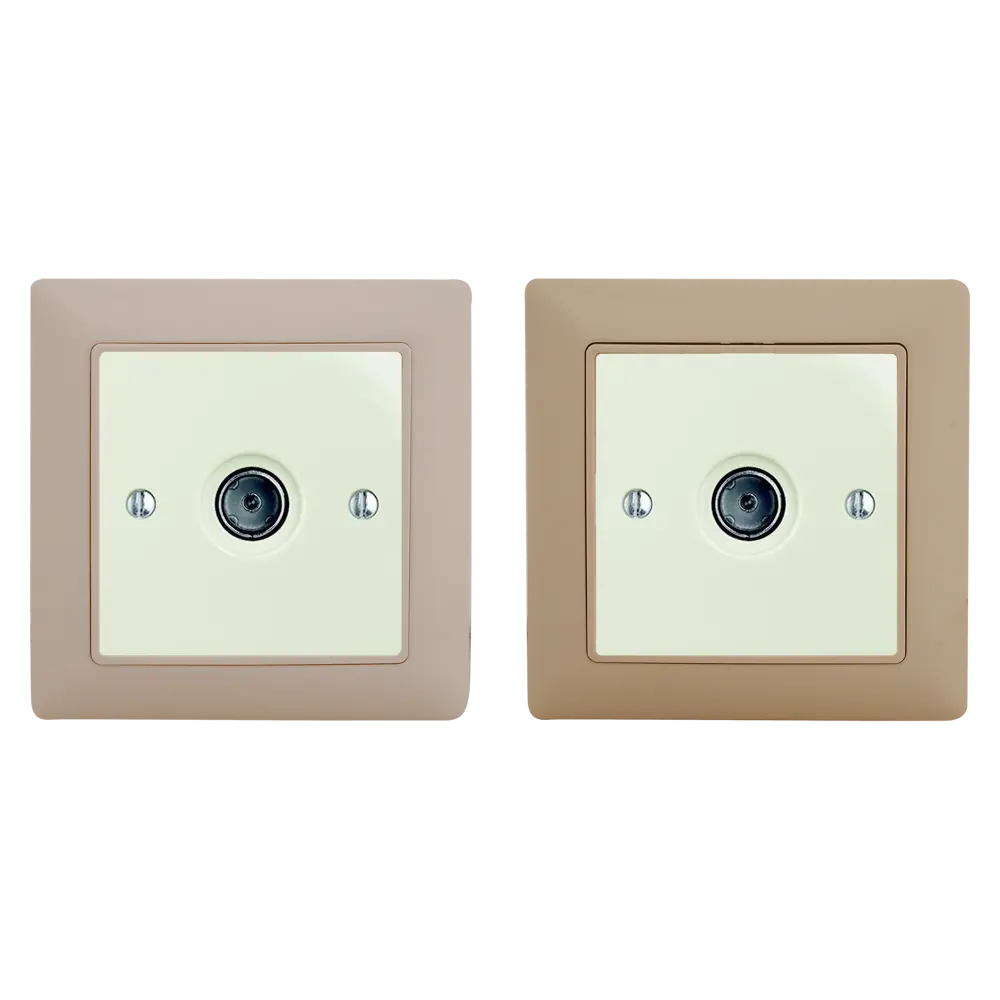 ТВ-розетка оконечная встраиваемая ABB Basic 55 шлейф, цвет белый 14303045 STLM-2056018 BJB Basic 55 - Вид №1