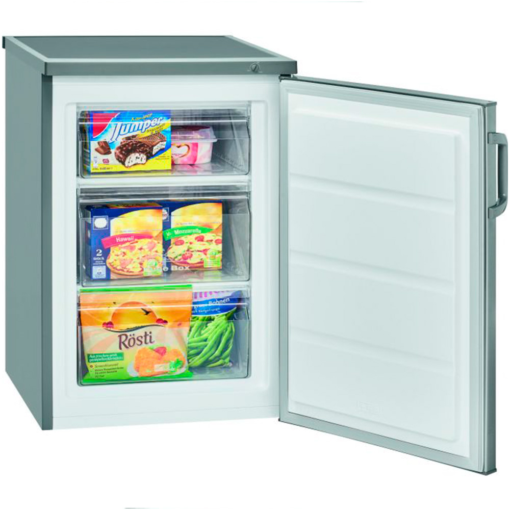 9010193 Морозильный шкаф  Bomann GS 2196.1 ix-look серебристый STDN-0095067 - Вид №3