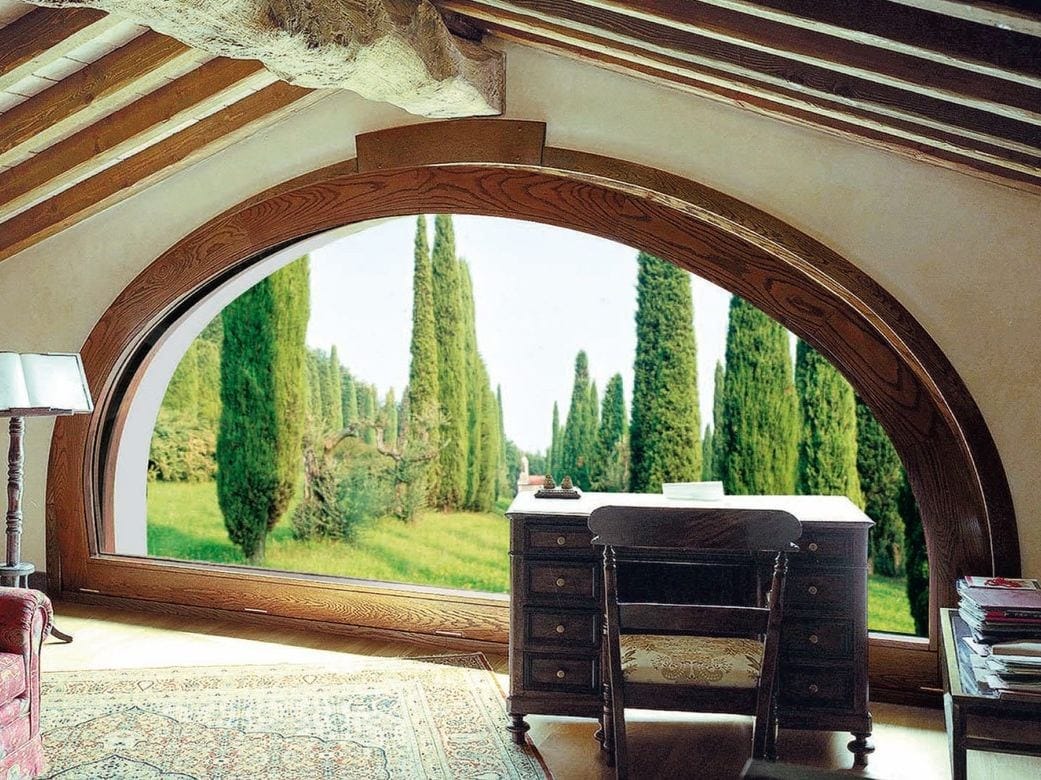 Деревянное окно с термической резкой Capoferri Serramenti SC80-100 ARCH-00147289