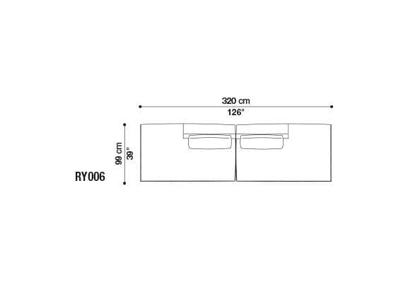 Угловой диван из ткани B&B Italia ARCH-00050600 - Вид №30