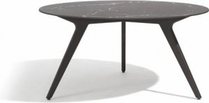 MNST975 Обеденный стол teak nero ⌀148см Manutti Torsa