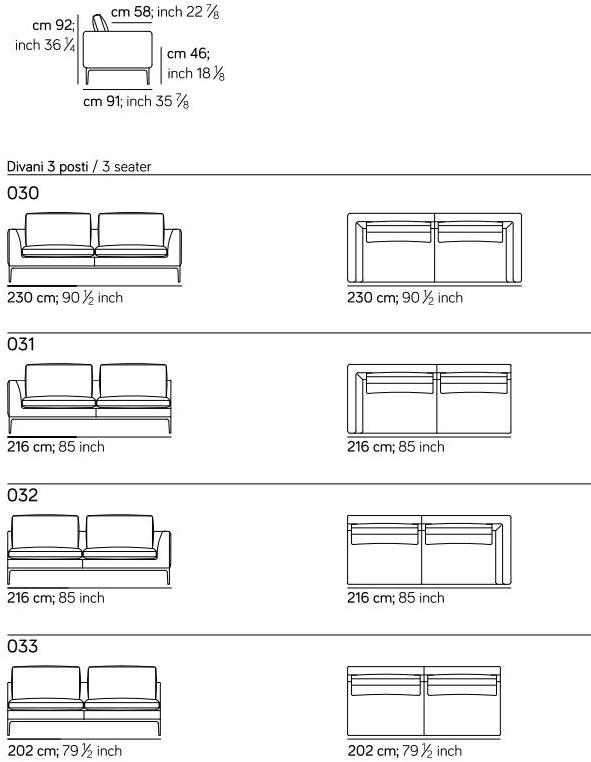 AMURA 3-х местный тканевый диван с шезлонгом Leonard Am024.022+123 - Вид №8
