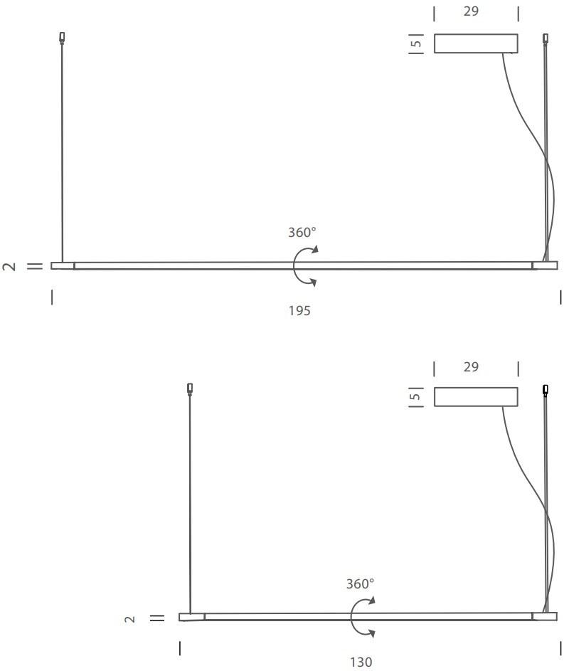 NEMO Светодиодная подвесная лампа из экструдированного алюминия Linescapes sun-id-1492602 - Вид №4