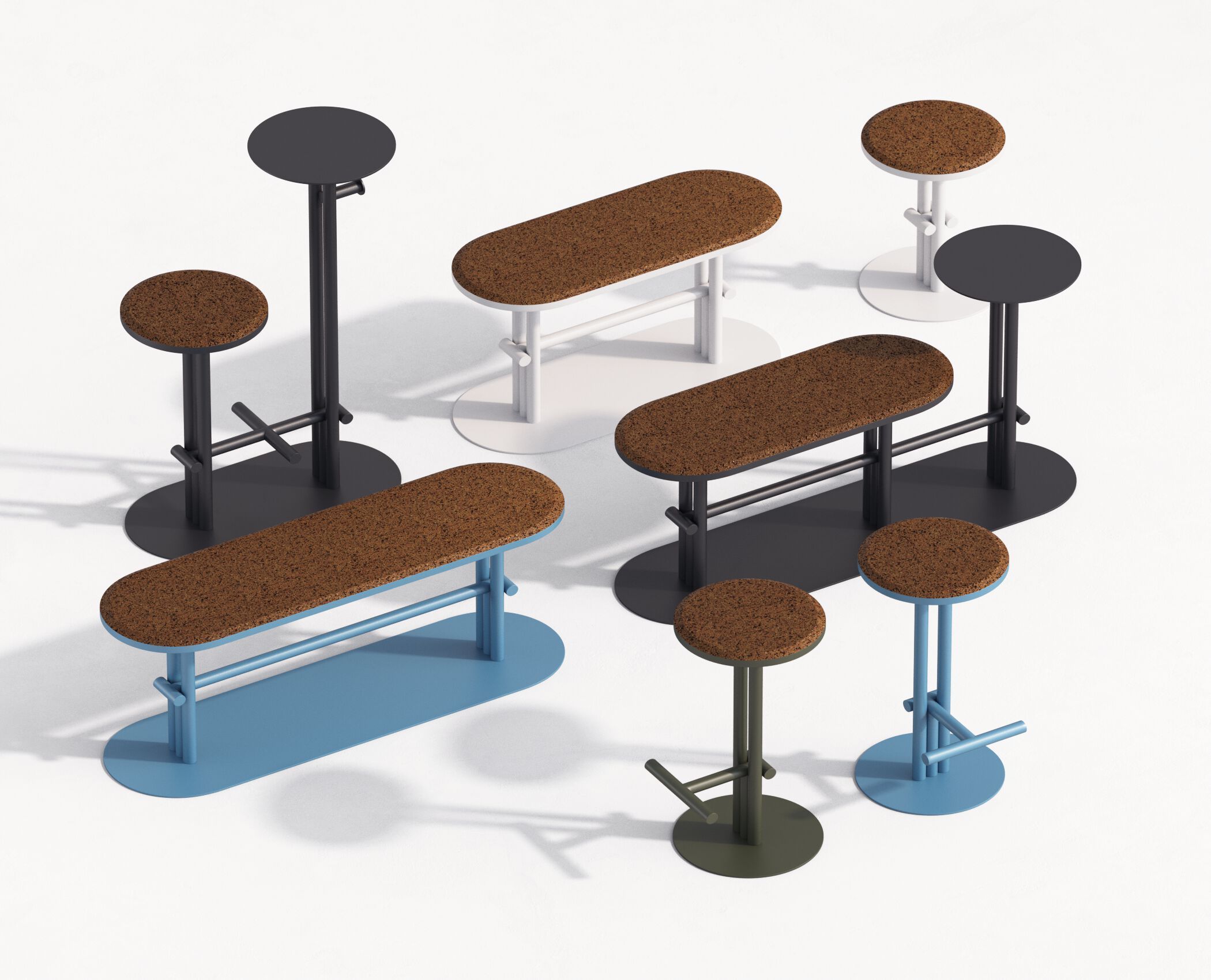 Стальной и пробковый низкий садовый стул Joyf точка ARCH-00127150 - Вид №10