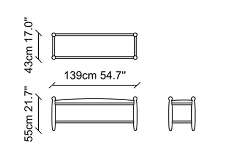 Деревянная мягкая скамейка NDESIGN Ezora ARCH-00120384 - Вид №3