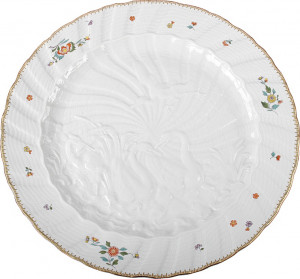 83674 Meissen Блюдо круглое 31,5см "Лебединый сервиз" (индийские цветы) Фарфор