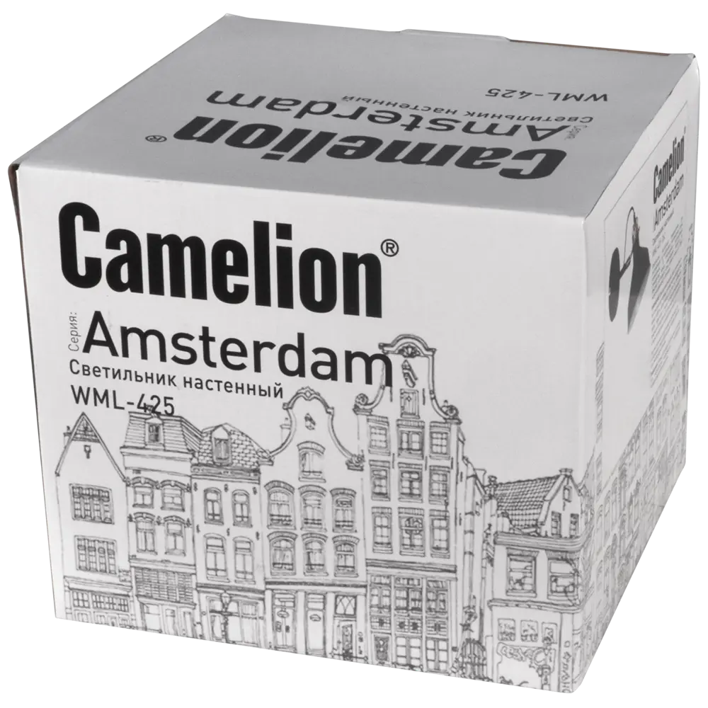 Бра Amsterdam WML-425 1xE27x40 Вт металл цвет чёрный CAMELION STLM-2072586 - Вид №8