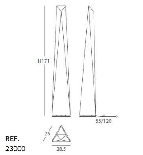 Ткань ручной работы светодиодный торшер Olé Lighting Polaris ARCH-00053873 - Вид №2