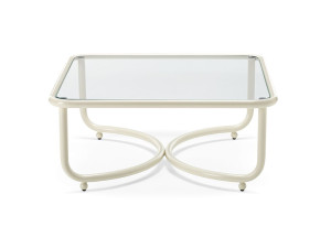 Квадратный садовый стол из нержавеющей стали и стекла