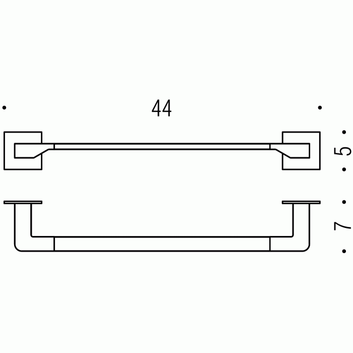 B2909 Полотенцедержатель 44 см COLOMBO FOREVER Colombo Design - Вид №2