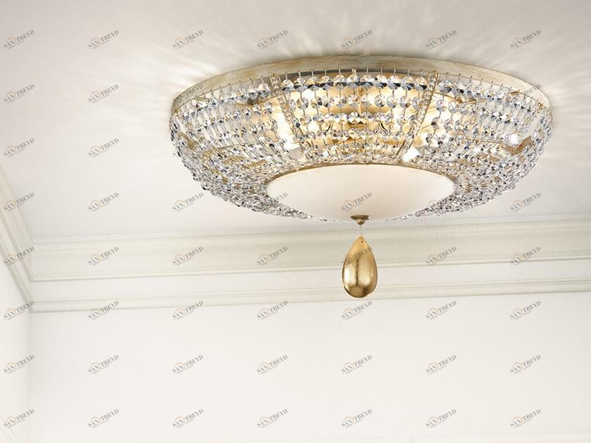 Masiero Потолочный светильник из металла с кристаллами Noblesse sun-id-1367938