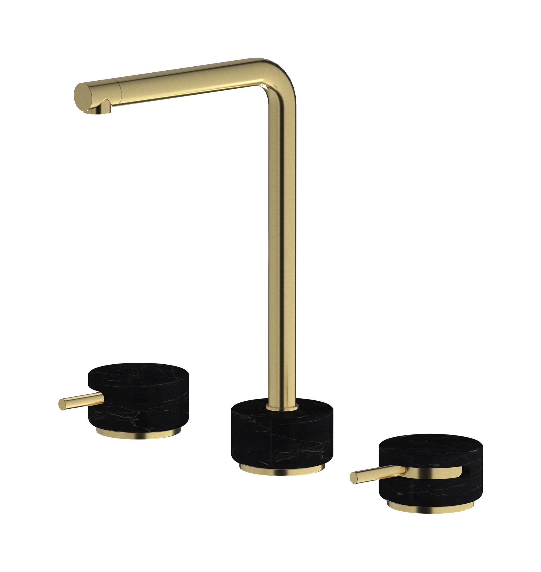 Смеситель для раковины с 3 отверстиями для мраморной столешницы IB мрамор + мрамор Elle ARCH-00027172 - Вид №9