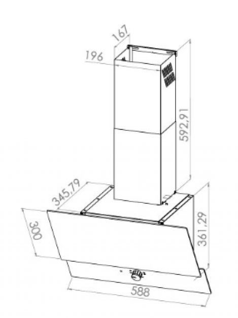 9145437 Вытяжка наклонная SCHTOFF VALENCIA 60 черный/черный STDN-0021865 - Вид №4