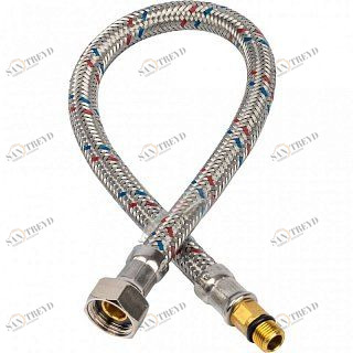 Гибкая подводка для воды ВР 3/8 х ВР 3/8 STOUT - 400 мм SHF0095081010