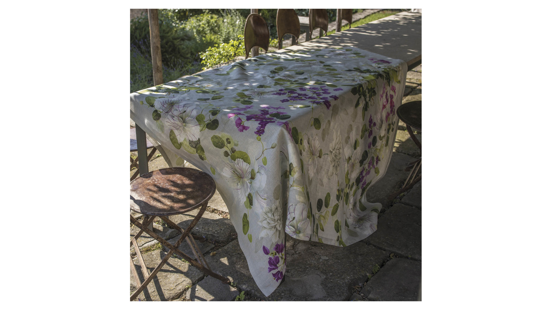 10644902 Tessitura Toscana Telerie Скатерть Tessitura Toscana Telerie "Цветочная история" 170x360см Ткань  - Вид №2