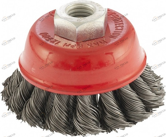 Щетка для УШМ по металлу жесткая D 75 мм Креост 13070