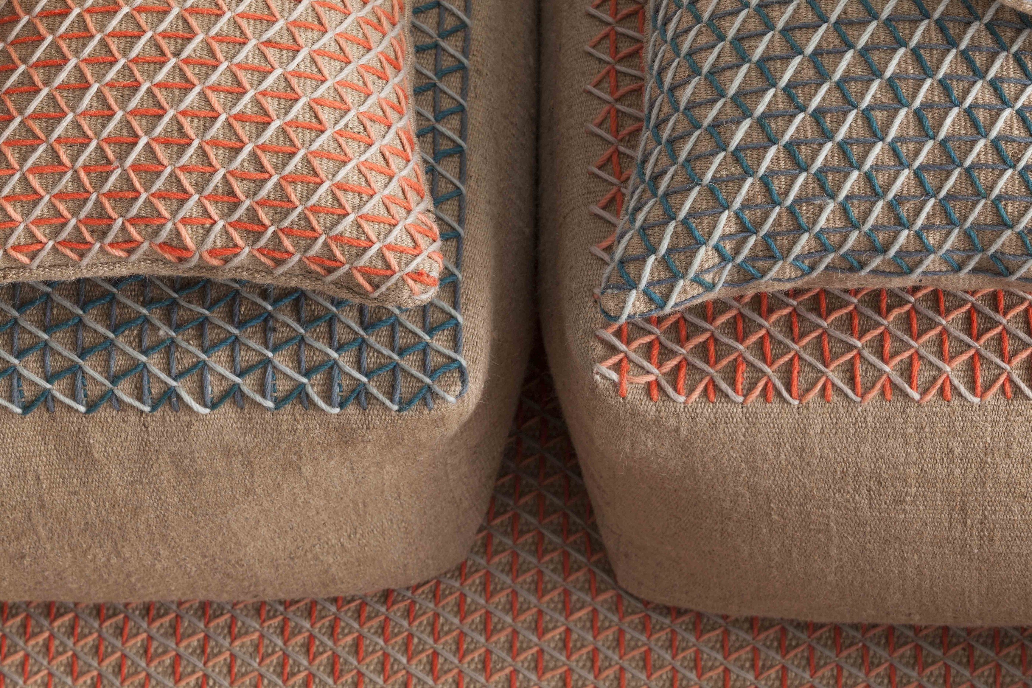 Квадратная подушка из мешковины GAN Raw ARCH-00009079 - Вид №7