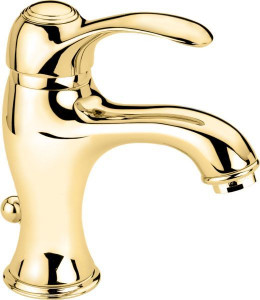 22003OR Смеситель Harmony с донным клапаном для раковины, цвет золото