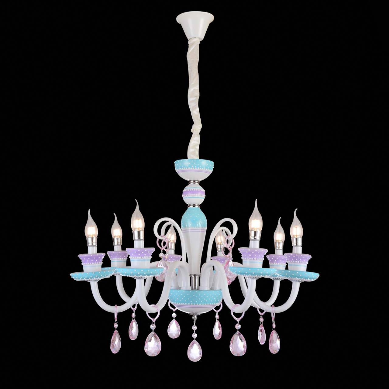 Подвесная люстра ST Luce SL671.783.08 ST LUCE ДИЗАЙНЕРСКИЕ, ORNATO 057954 Разноцветный  - Вид №2