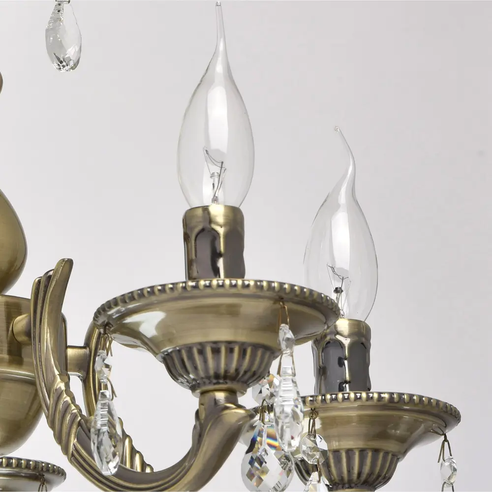 Люстра Аврора 5xE14x60 Вт, металл, цвет бронза MW-Light STLM-2125019 - Вид №4