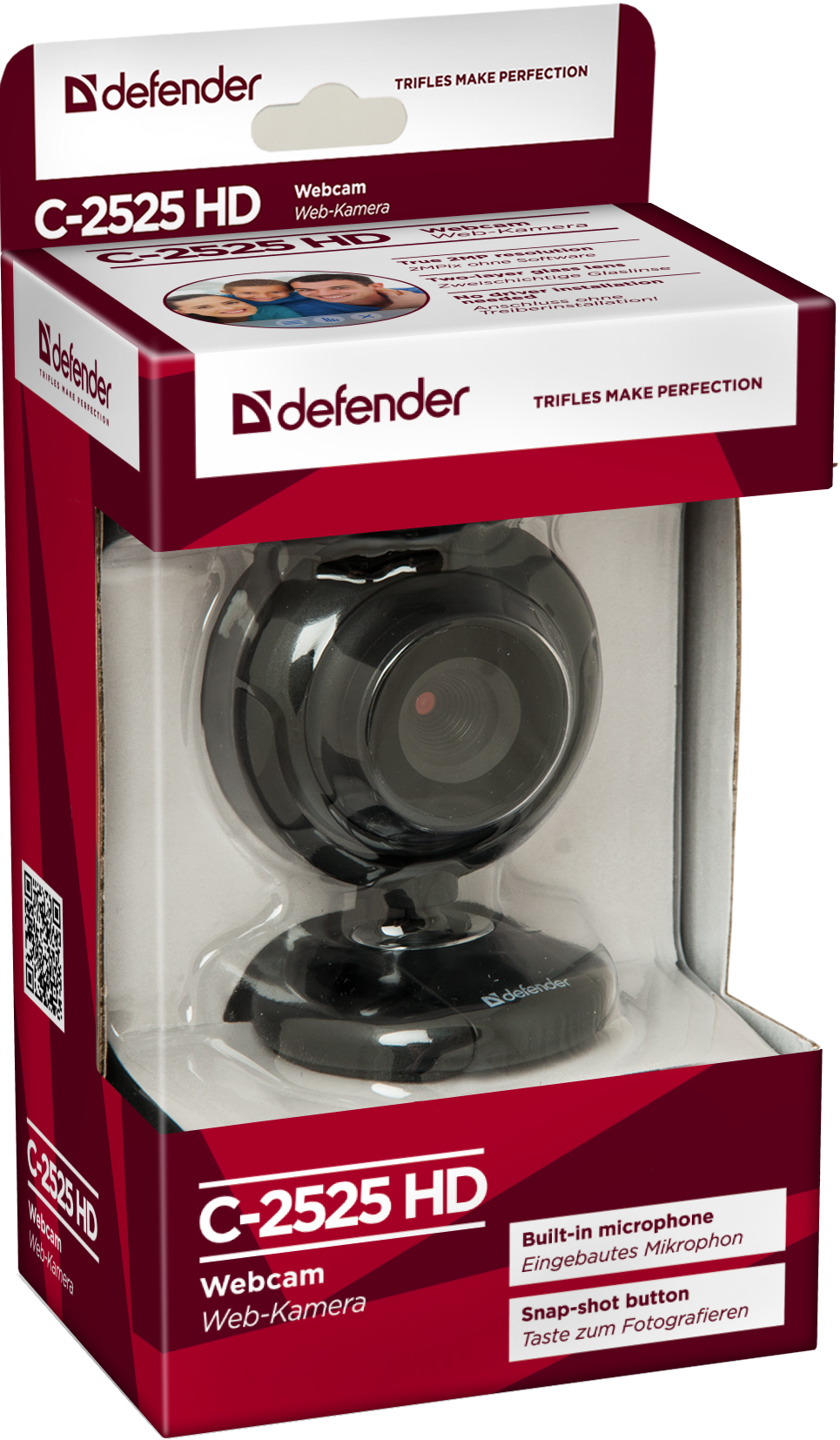 63252 веб-камера c-2525hd 2 мп, кнопка фото Defender Santreyd  - Вид №2