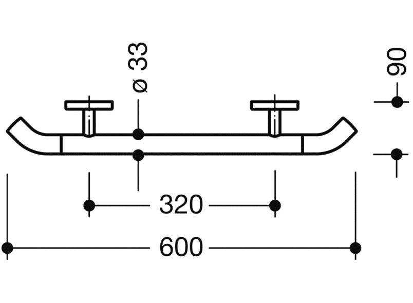 950.36.33091 ручка для захвата HEWI System 800 K  - Вид №4