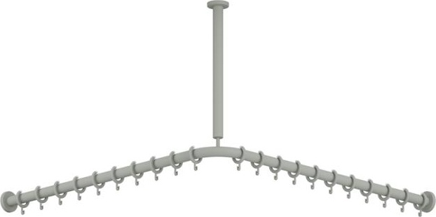 801.34B1S Карниз для штор, специальные длины HEWI Edition matt | Polyamid  - Вид №1