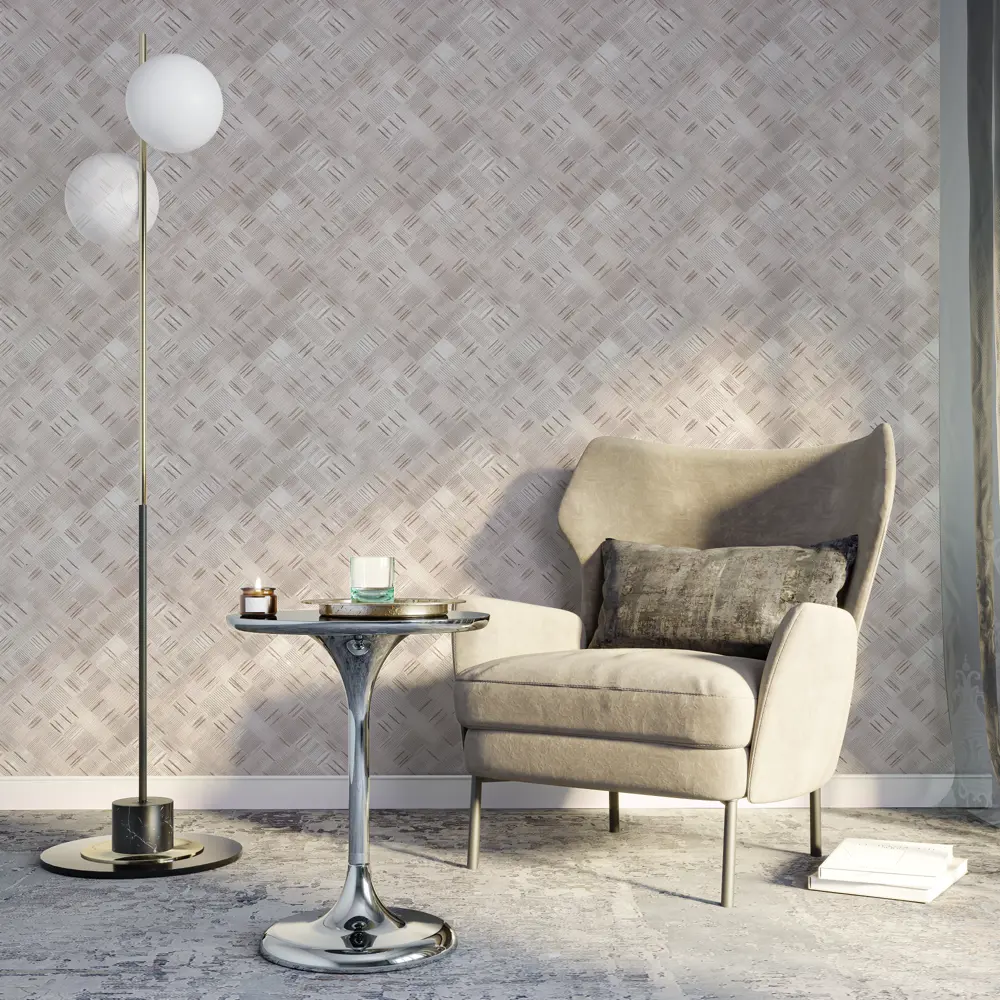 Обои флизелиновые Palitra Life Persia серо-бежевые 1.06 м PL71869-29 STLM-2015604 - Вид №2