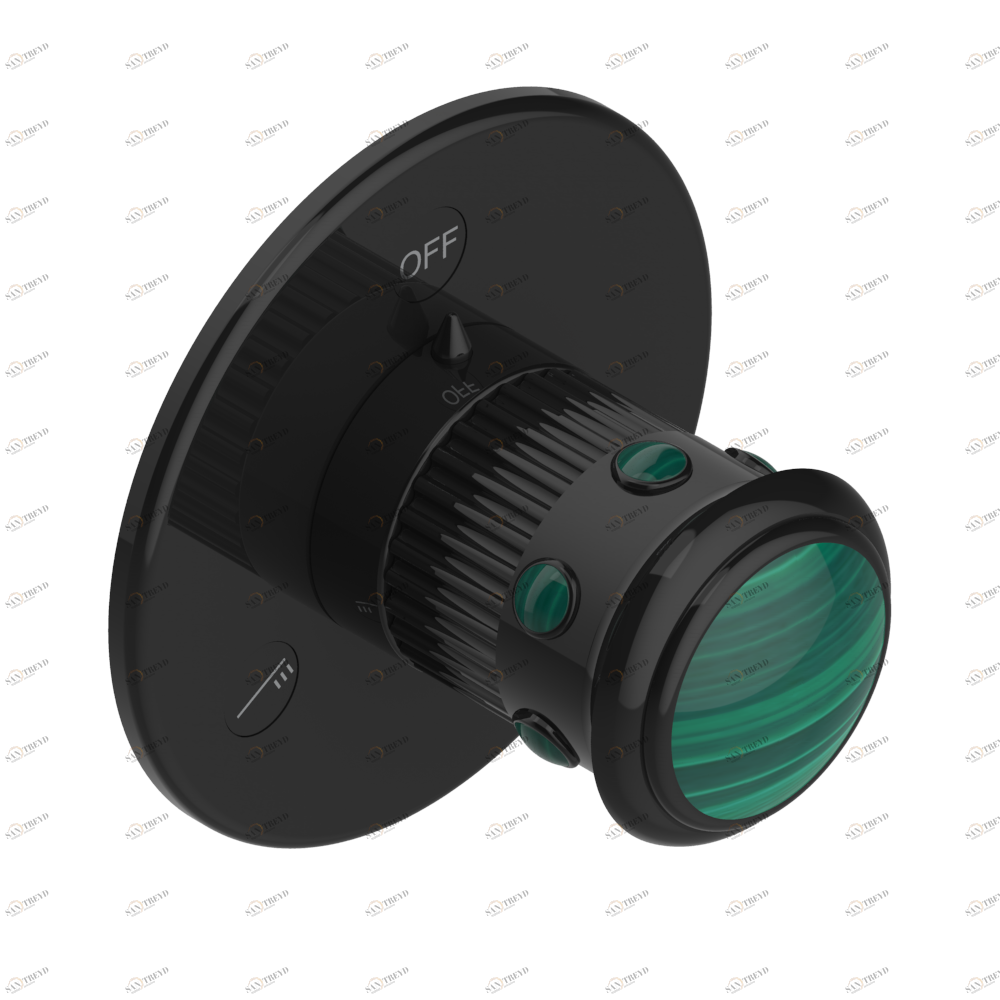 U7A-48M2SB Trim for wall mounted diverter, 2 ways - ref. 48M2 and 3 ways - ref. 49M3 Thg-paris Trocadéro с малахитом Покрытие PVD бронза U7A-48M2SB CAT.F