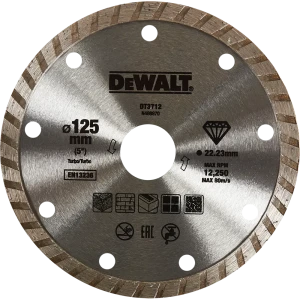 Круг алмазный Dewalt Turbo DT3712 125x22.2 мм 82282591 STLM-2078169