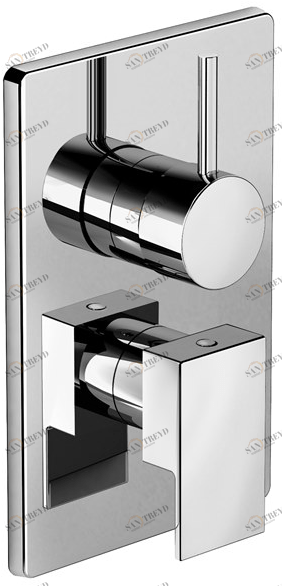 Fir Italia Смеситель для душа из латуни с переключателем и тарелкой Kelio 63 6350188