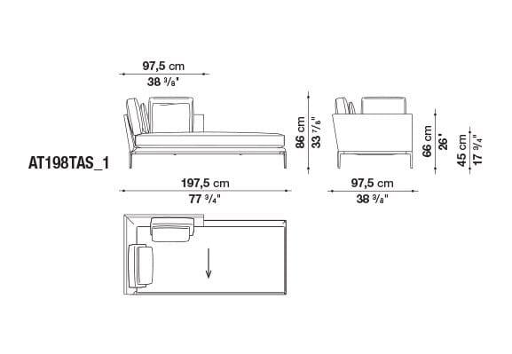 Кожаный диван B&B Italia Атолл ARCH-00112726 - Вид №48