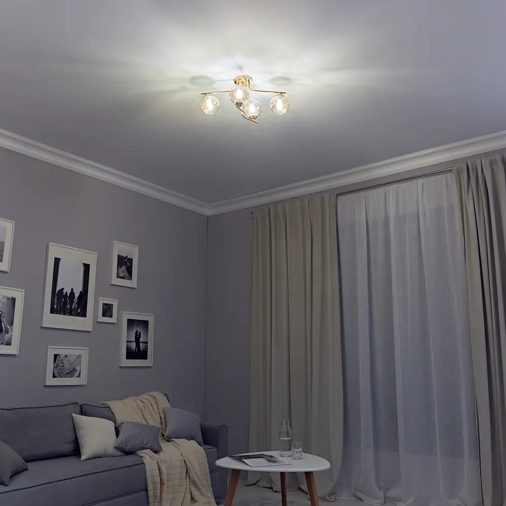 Люстра подвесная 1134/4 4 лампы цвет золотой Escada STLM-2015040 - Вид №12