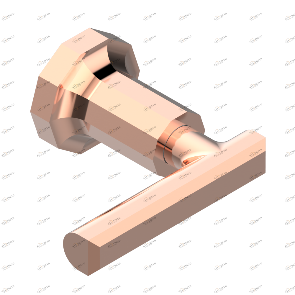 G8B-30B Маховик для встраиваемого в стену вентиля Thg-paris Les Ondes с рукоятками Розовое золото G8B 30B CAT.F