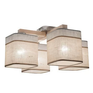 Потолочная люстра TK Lighting 1918 Nadia White 4 TK LIGHTING NADIA WHITE 183884 Бежевый