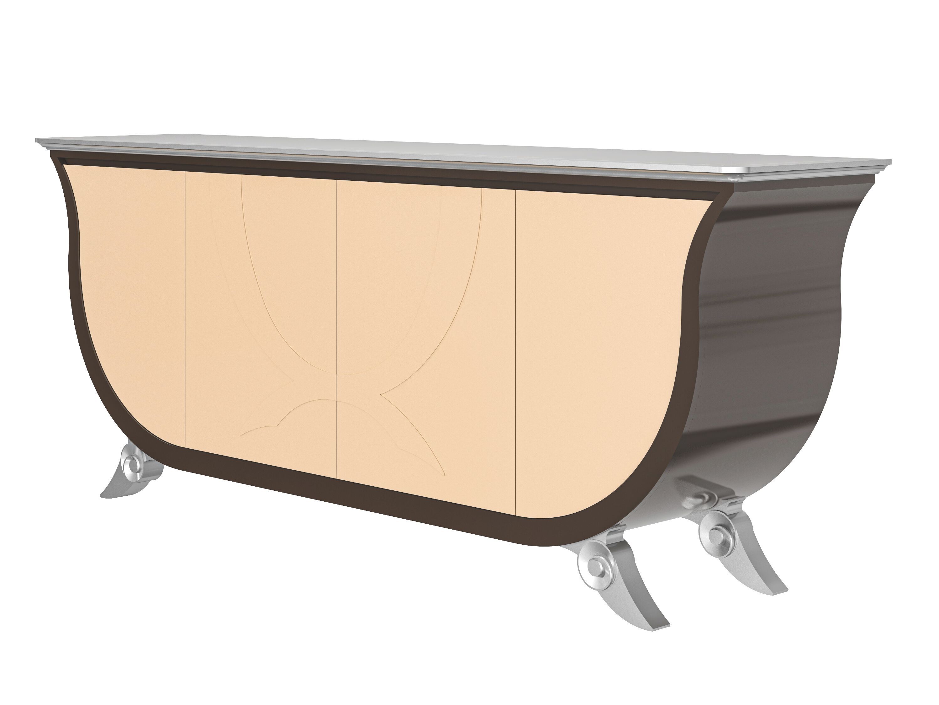 Шкаф из бука с распашными створками Modenese Luxury Interiors CREAM ARCH-00020184