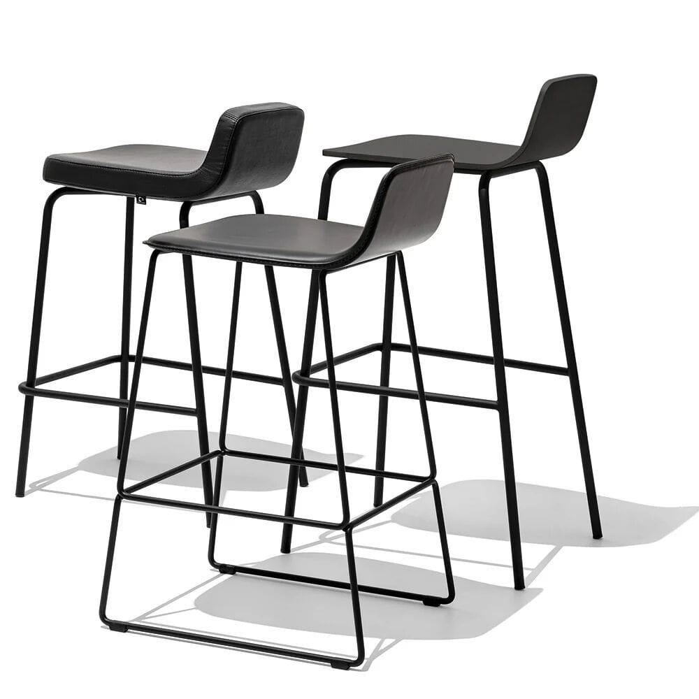 Высокий табурет из ткани с подставкой для ног Connubia Riley Soft ARCH-00012763 - Вид №1