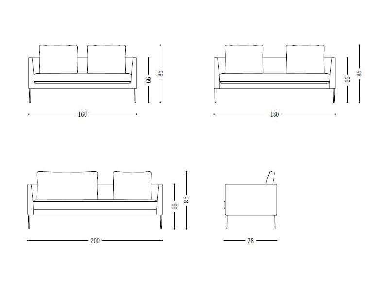 3-местный тканевый диван COR Pilotis ARCH-00153069 - Вид №6