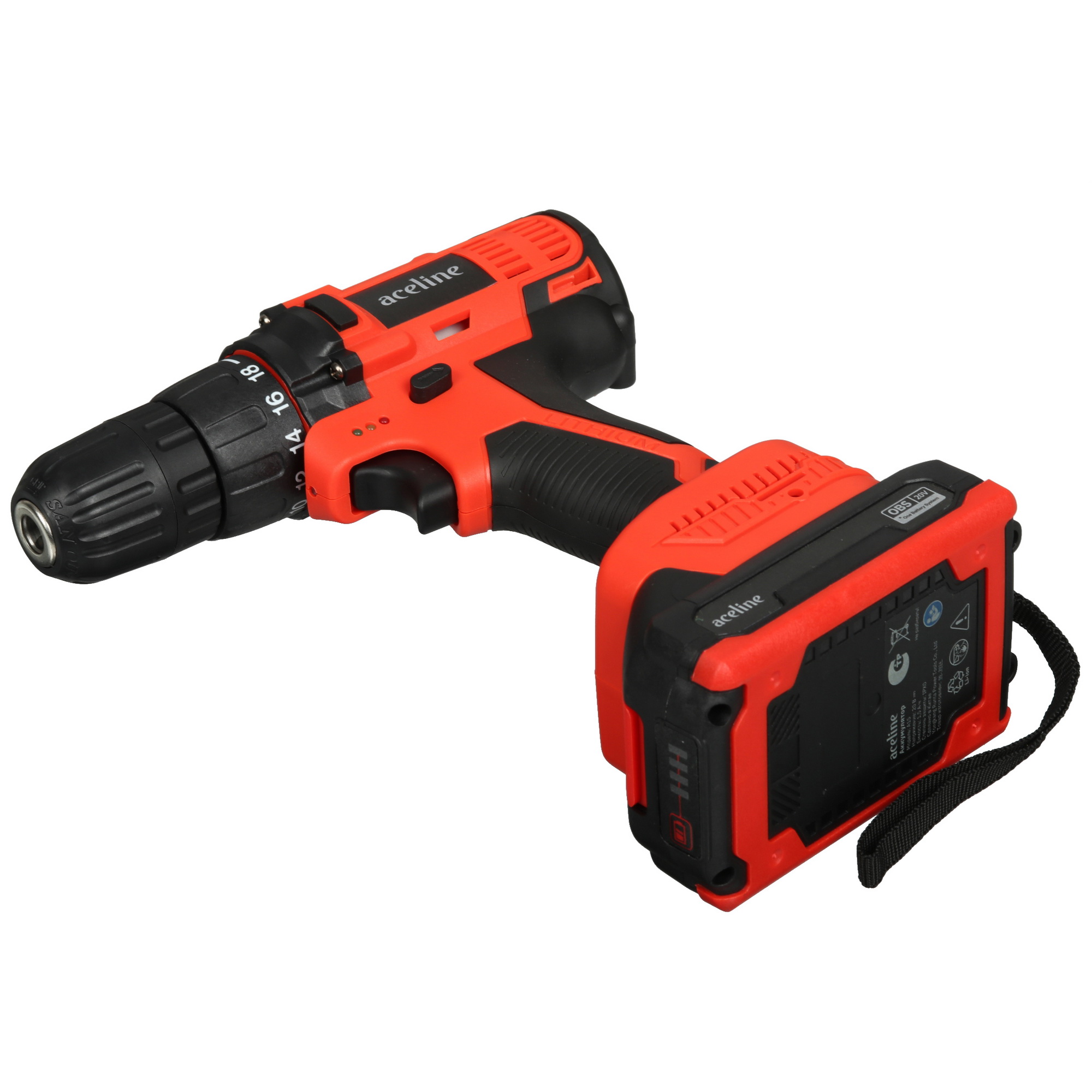 Дрель-шуруповерт Aceline OBS ASB215-35 OBS 20V 9070352 STDN-0146352 - Вид №6