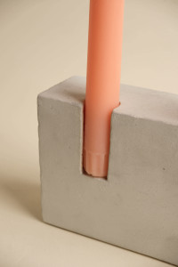 90760660 Подсвечник "BRICK" из бетона на 2 столовые свечи серый STLM-0371879 HOME OWNER