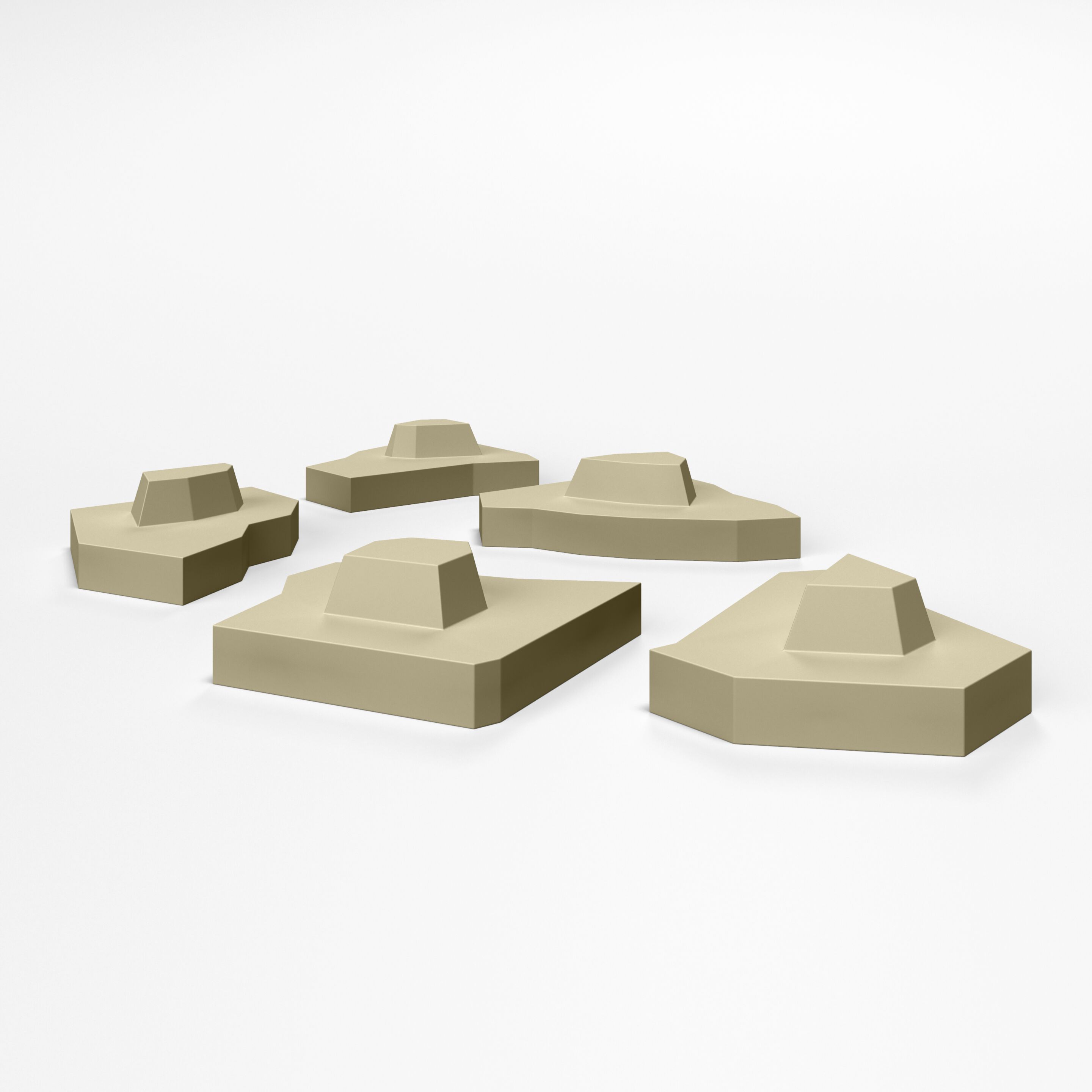 Двусторонний диван с покрытием из пенопласта SIXINCH осколок ARCH-00033591 - Вид №7