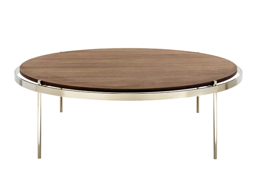 Деревянный круглый журнальный столик HC28 maison CRI ARCH-00003290