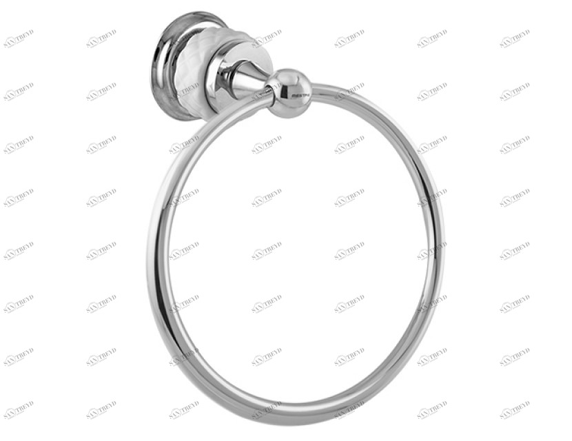 065573.000.72 Кольцо для полотенца 160мм с белым фарфором Окисленная медь Mestre 