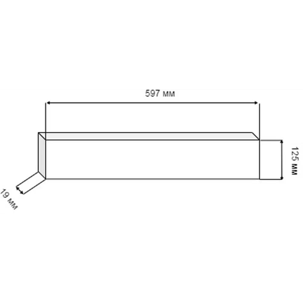 Фасад для кухонного ящика Оксфорд 60x13 см KONSENSA белый МДФ 89366043 STLM-1571075 - Вид №6