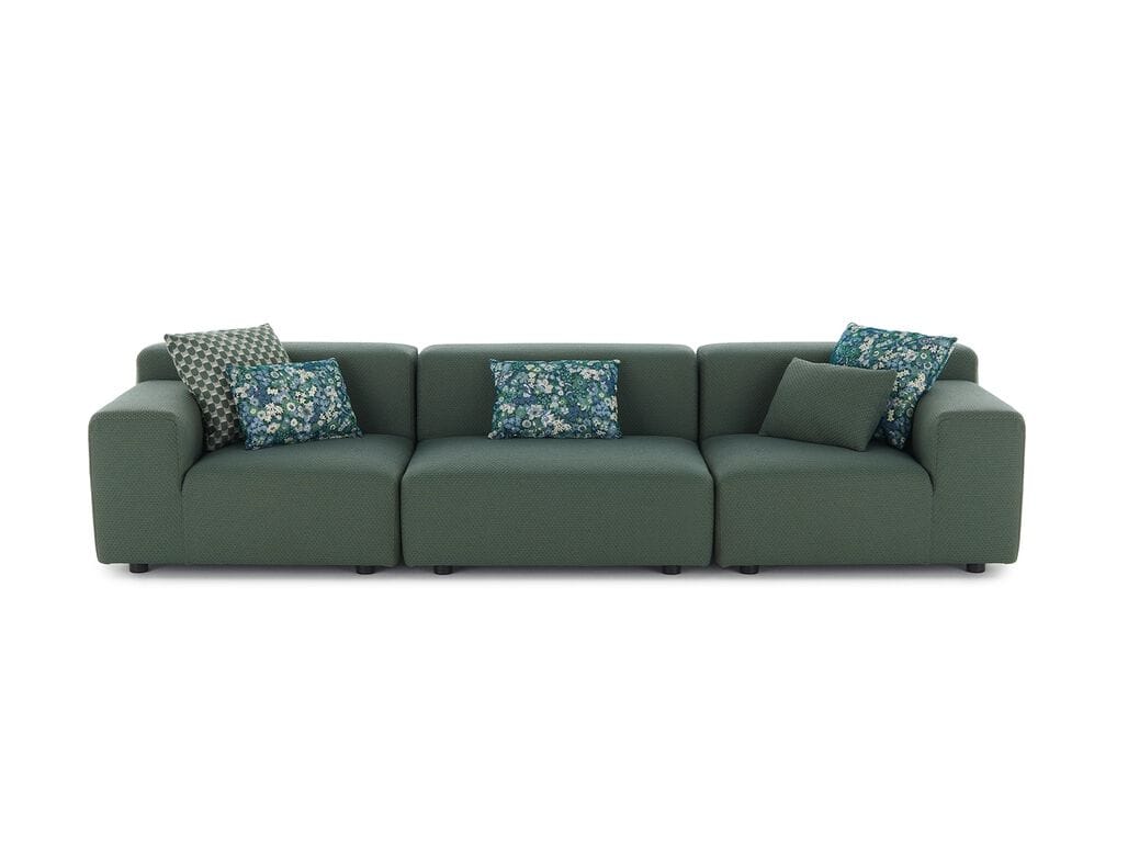 3-местный тканевый модульный садовый диван Kartell Plastics ARCH-00084745