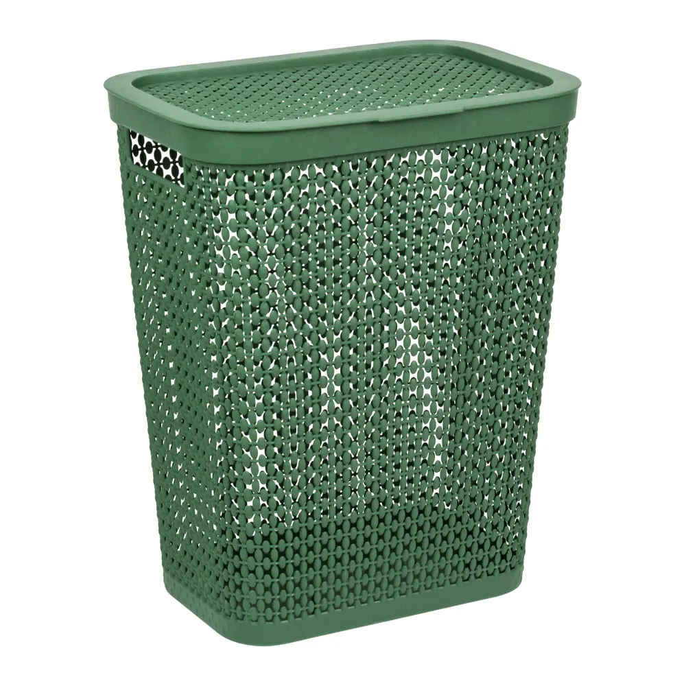 87820163 Корзина для белья Пирула 35 л цвет зеленый STLM-0994645 Santreyd
