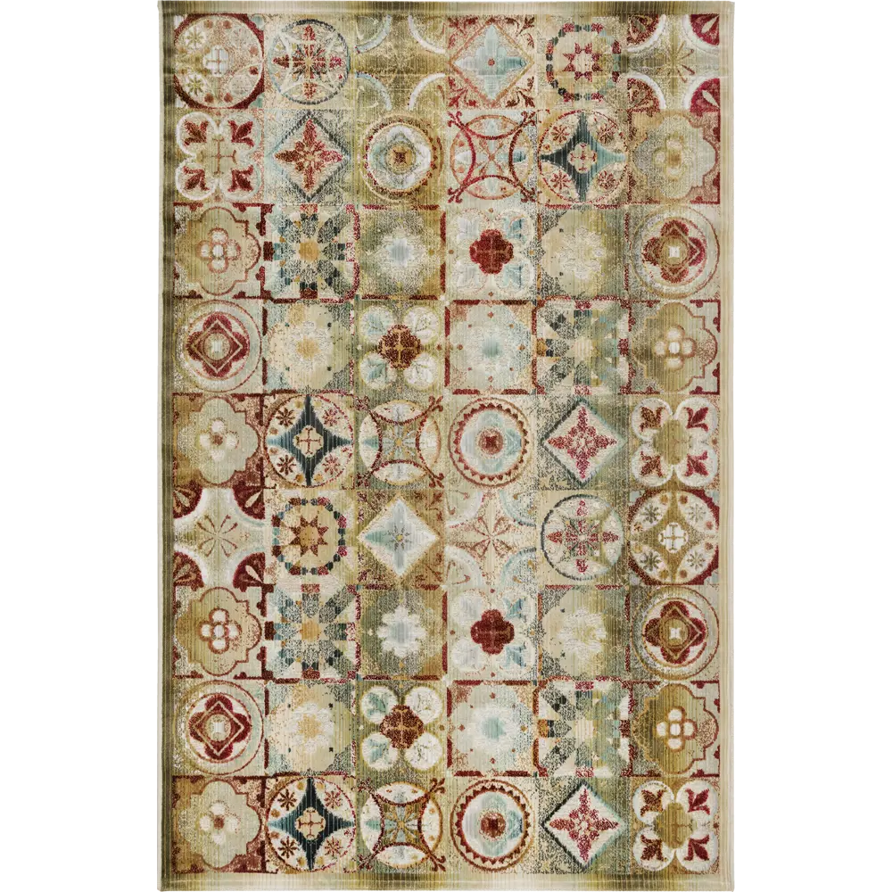 Ковер вискоза Симфония/522X 120x180 см цвет мультиколор CTIM STLM-2207013 - Вид №1